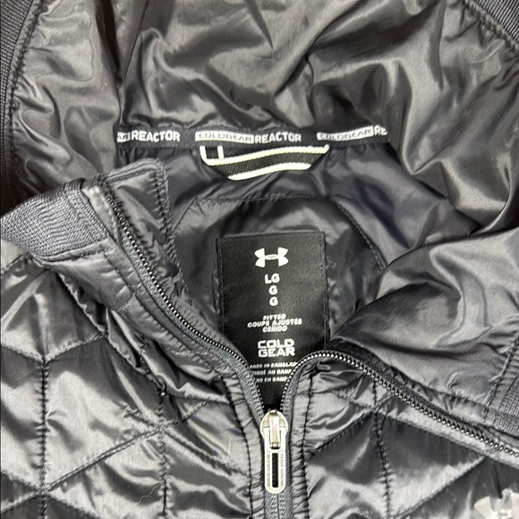 Under Armour Quilted Vest with High‎ Collar Women’s Large Black - Picture 2 of 4